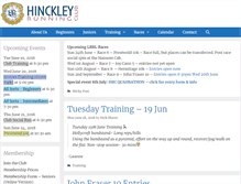 Tablet Screenshot of hinckleyrunningclub.com